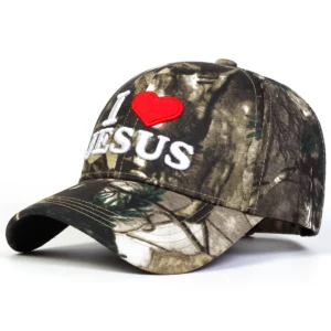 Casquette de Baseball unisexe avec lettres brodées I LOVE JESUS, chapeau de protection solaire décontracté réglable pour l'extérieur, printemps et automne