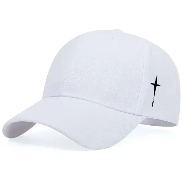 Casquettes de Baseball unisexes avec broderie croisée latérale, chapeaux décontractés réglables pour l'extérieur, chapeau de protection solaire, printemps et automne – Image 4