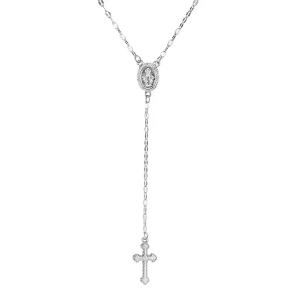 Collier avec pendentif chapelet religieux pour femmes, Vintage, croix chrétienne, bohémien, breloque, bijoux à la mode, cadeaux, nouvelle mode 2024 – Image 10