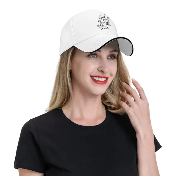 Dieu est bon tout le temps soleil casquette de Baseball jésus amant chrétien printemps y2k mignon camionneur chapeau pour femme mâle Sport casquettes de Baseball – Image 16