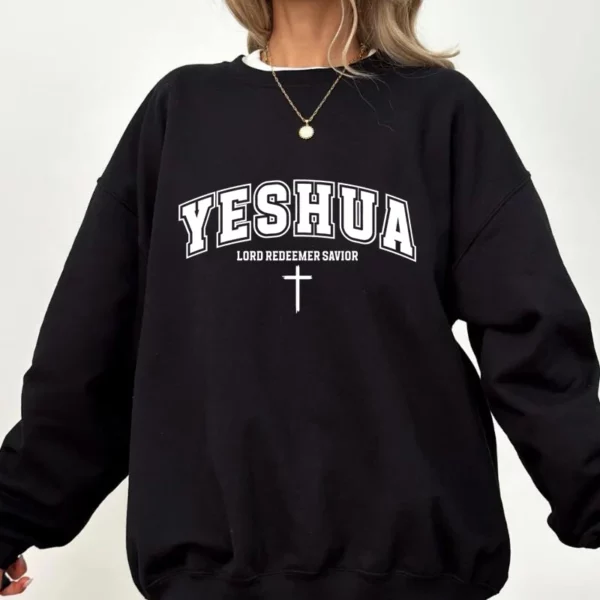Vintage Yeshua sweat chrétien Yeshua sweat à capuche religieux esthétique foi vêtements jésus Bible verset pull femme vêtements – Image 2