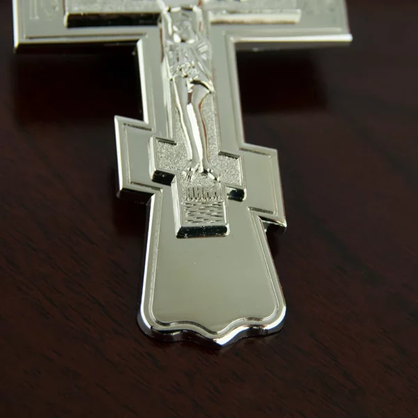 Pendentif croix de Jésus orthodoxe, pasteur de l'église, collier en alliage, poitrine, fournitures rituelles religieuses, prière, prière – Image 9