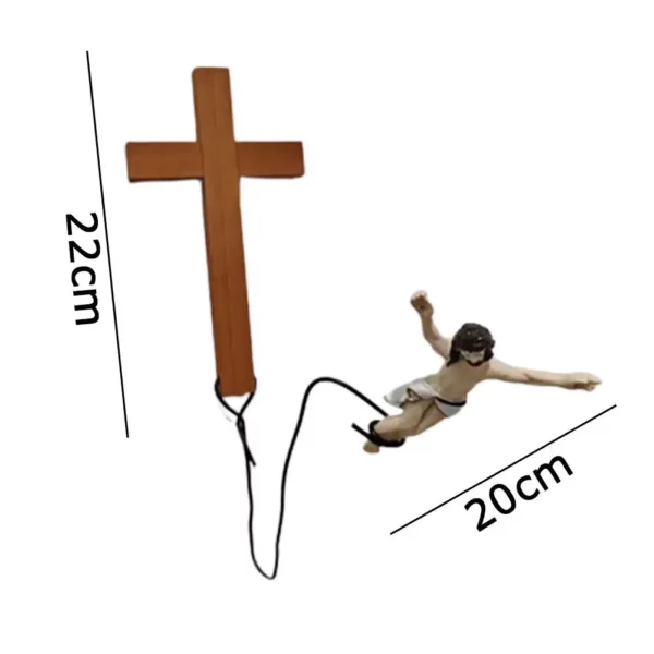 Ornements décoratifs d'artisanat religieux, Bunduextrêmes Jumping Jesus, Escales de Pâques, Cadeaux de vacances, Décorations de confrontation, K7R5 – Image 10