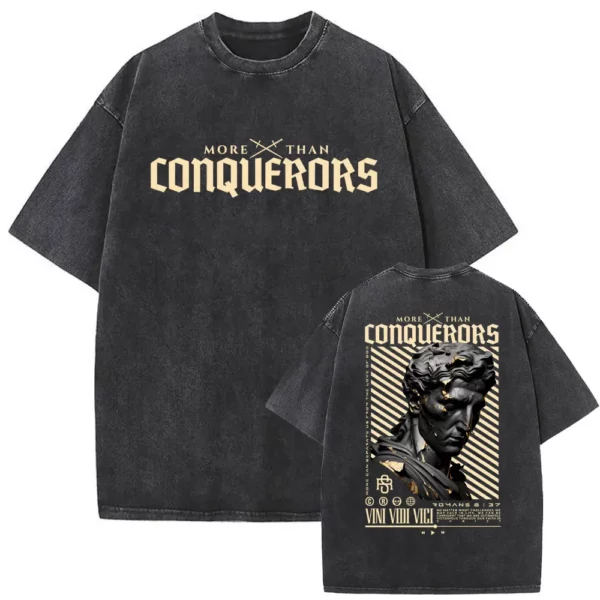 Série religieuse chrétienne jésus Vintage lavé T-shirt hommes femmes gothique Rock surdimensionné à manches courtes t-shirts Hip Hop Streetwear – Image 30