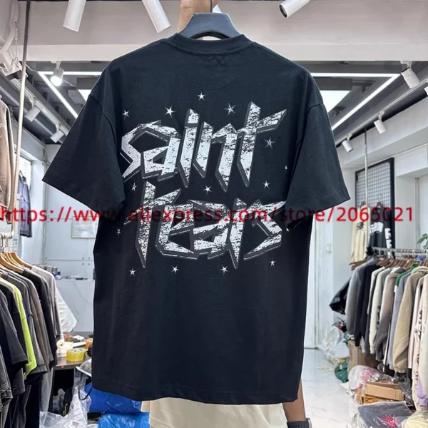 T-shirt imprimé Saint Tears pour hommes et femmes, haute qualité, t-shirt en Y, synchronisation, 2022 – Image 2