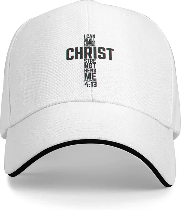 I Can Do All Things Through Christ Baseball Cap for Men and Women, Christian God, Jesus Lord Bless, USA Rooted in Christ Hat – Image 12
