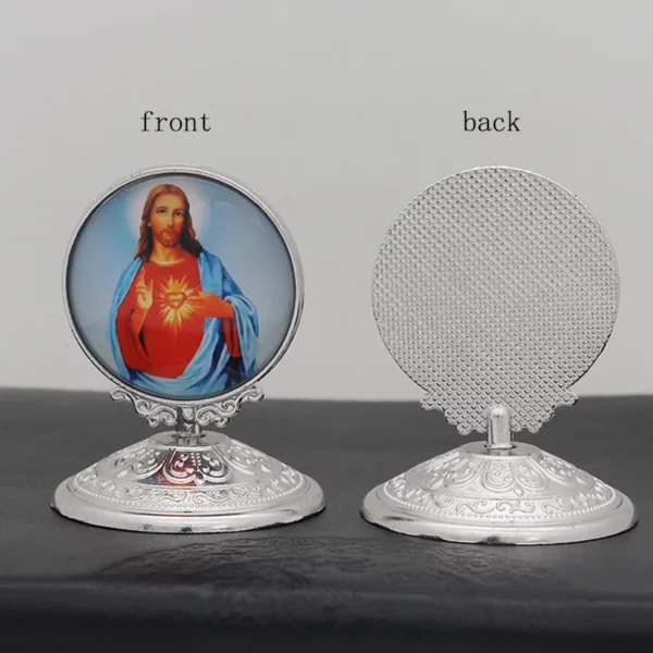 Statue religieuse pour la décoration de la maison, Jésus, la Vierge Marie, la Sainte icône, le Christ catholique, l'ange, la voiture, le bureau, les fournitures, nouveau, 2023 – Image 33