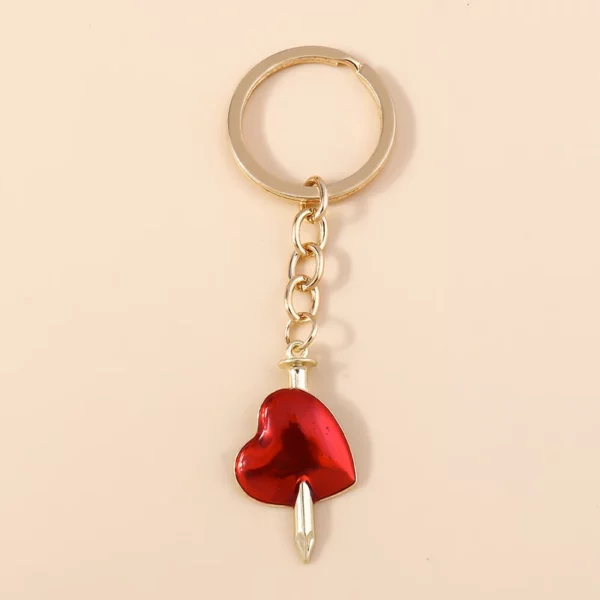 Aihua-Porte-clés croix inversée pour hommes et femmes, pentagramme Steampunk vintage, porte-clés de voiture, croix gothique SAFLucifer – Image 12