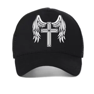 Angel Will Protect You casquette mode unisexe la croix jésus-Christ impression casquette de Baseball Cool mode été visière camionneur chapeau