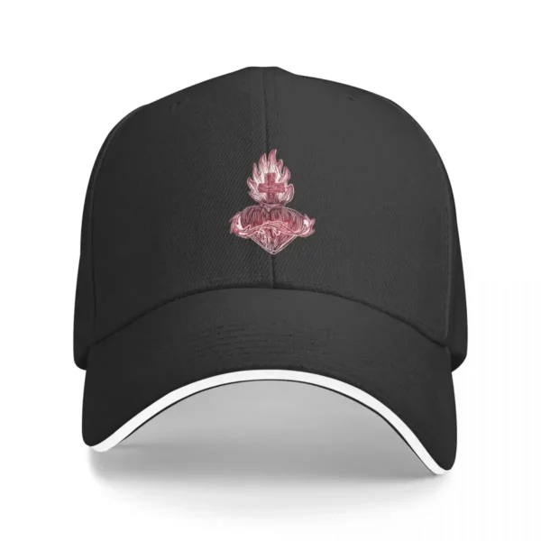 Casquette de baseball du Sacré-Cœur de Jésus pour hommes et femmes, casquette de golf, chapeau derby, casquette militaire, marque de luxe – Image 14