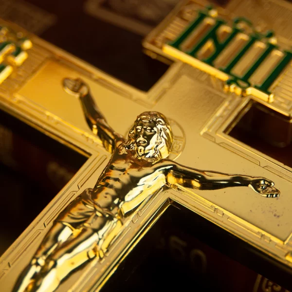 Croix de Jésus debout décorative personnalisée, cadeau religieux, statue de Nina ifix, alliage orthodoxe, église – Image 12