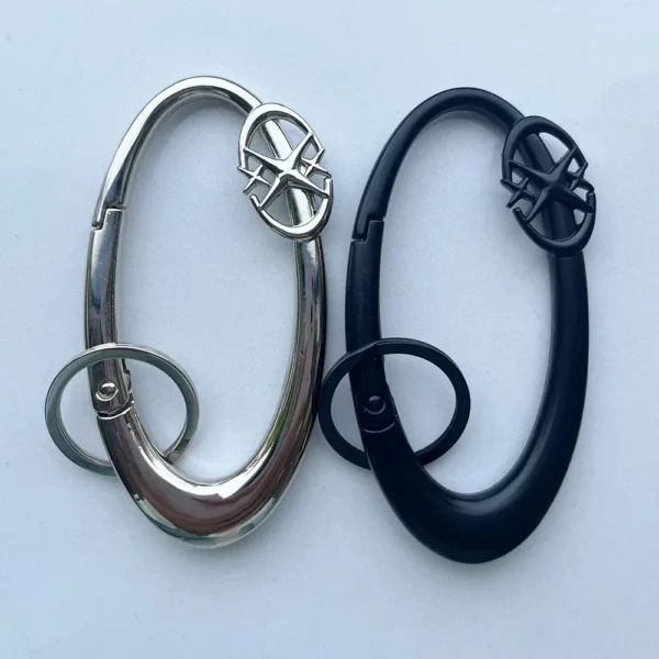 Y2K – mousqueton croisé, porte-clés, Crucifix religieux, fermoir Grunge, Clip, cadeau EDC, papa, petit ami, hommes, Camping, randonnée, grimpeur en plein air – Image 23