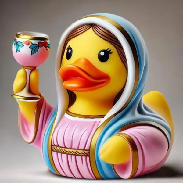 Figurine en résine de canard de jésus et de Maria, Figurine de canard en résine de haute qualité, décor d'animaux d'extérieur pour les célébrations de foi d'église – Image 14