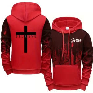 Sweat à capuche Style jésus Christ pour hommes, sweat-shirt à capuche imprimé croix de haute qualité, toutes saisons, quotidien, décontracté, sport, mode pull