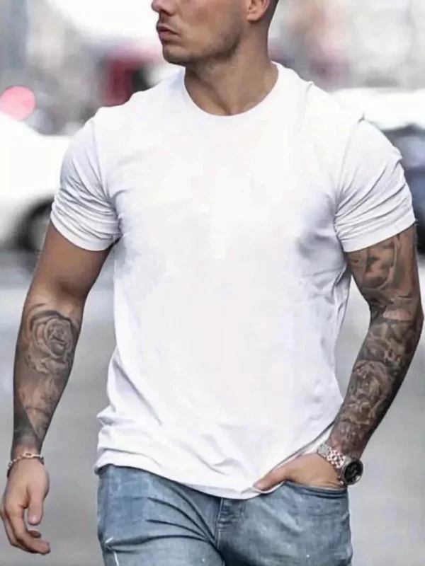 T-shirt imprimé Jésus, t-shirts pour hommes, T-shirt décontracté à manches courtes pour l'été décontracté pour un confort toutes saisons et un entretien facile – Image 4