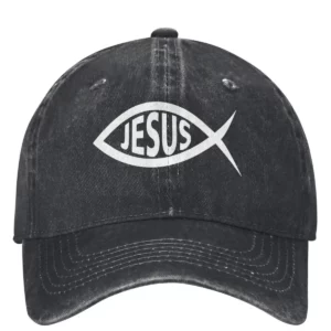 Casquette de Baseball chrétienne poisson jésus pour femmes et hommes, chapeaux Hip Hop d'été y2k rétro pour Sport de plein air