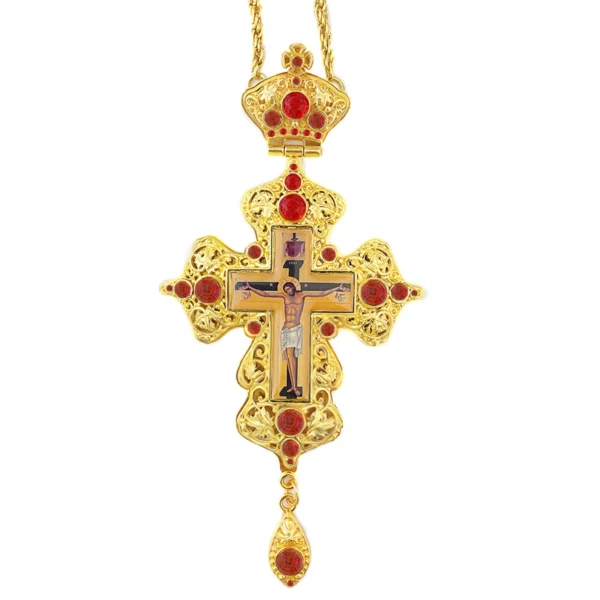 Croix orthodoxe jésus pendentif en alliage de Zinc collier prêtre seins croix baptême culte mariage funéraire jésus orthodoxe – Image 11