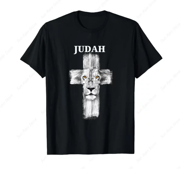 T-Shirt croix chrétien Jésus discutant de la tribu Juda – Image 13