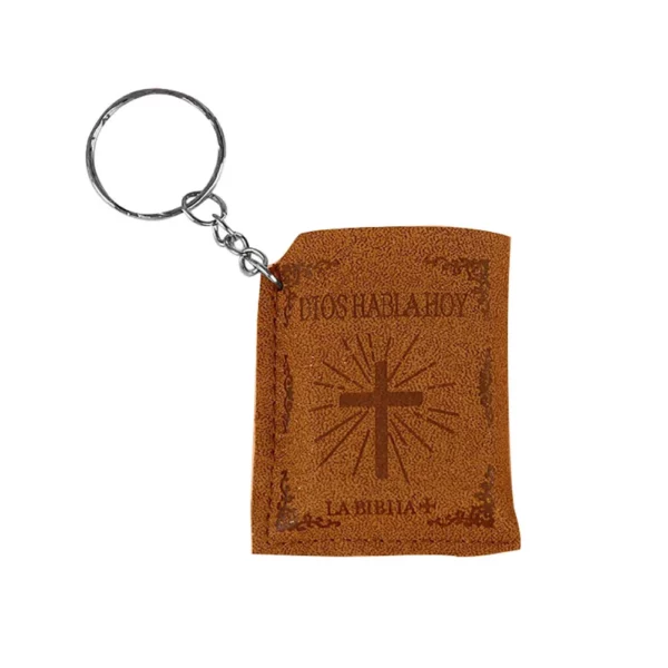 Bible chrétienne espagnole pendentif porte-clés sac voiture suspendus porte-clés cadeau d'anniversaire porte-clés sac breloques porte-clés – Image 6