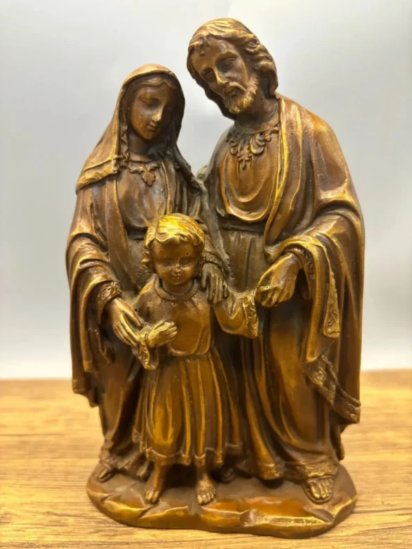 Statue de sculpture en bronze à collectionner, christianisme, catholicisme chrétien, art religieux, Madonna, sainte marie, jésus, foi, ornement – Image 5