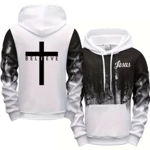 Sweat à capuche Style jésus Christ pour hommes, sweat-shirt à capuche imprimé croix de haute qualité, toutes saisons, quotidien, décontracté, sport, mode pull