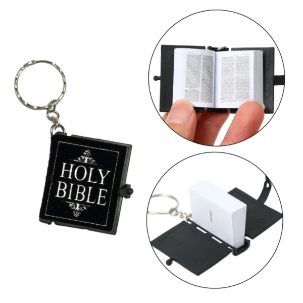 Mini porte-clés pendentif Bible fait à la main, ornement de porte-clés, petit nettoyage, fait à la main, saute, cadeaux d'anniversaire – Image 4