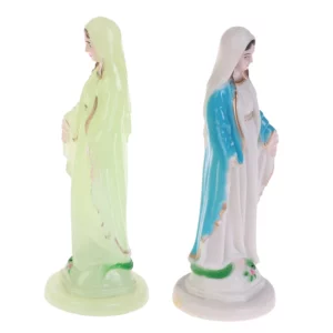 Petite statue de la Vierge de Jésus faite à la main, décoration de la maison, ornement catholique, 1 pièce