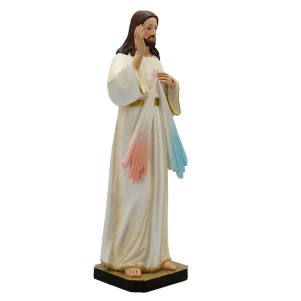 Statue catholique de la miséricorde de dieu, 1 pièce, ornements de prière familiale, jésus-Christ, décoration de la maison, artisanat en résine – Image 10