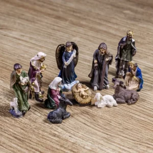 Ensemble de scène de la Nativité de Pâques, Crèche de Jésus de la Vie Réelle, Ornement de Noël CPull, Sainte Famille, Artisanat, Statue, Décor, Cadeaux