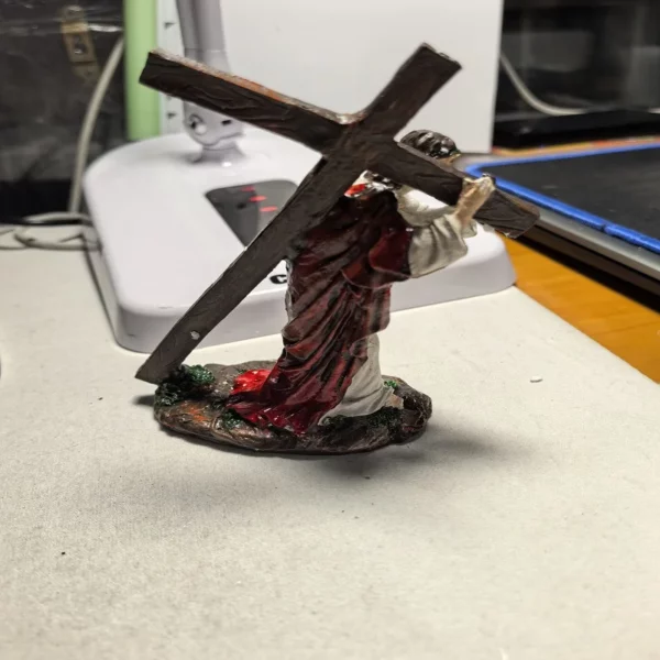 Statue de Crucifix en résine, croix de jésus, figurine du Christ, accessoires religieux catholique, décor, 1 pièce – Image 6