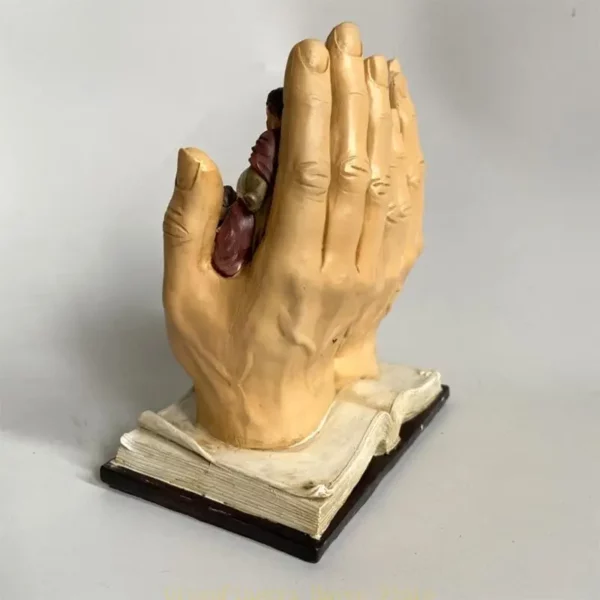 F68d Jésus religieux Figurine Résine statue le dernier souper sur le pour palme – Image 2