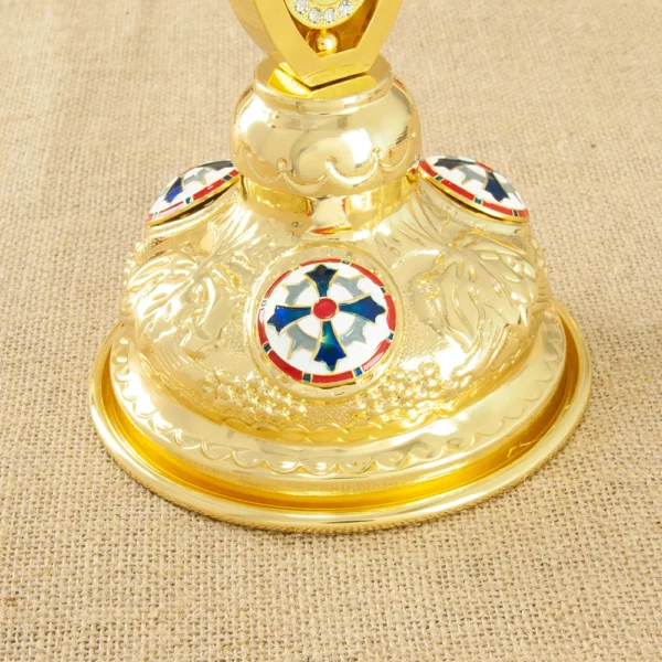 Croix de bougeoir conique en forme de croix religieuse orthodoxe, croix chrétienne de Pâques, Jésus, Nina, ufux, ci-après, porte-autel avec support – Image 9