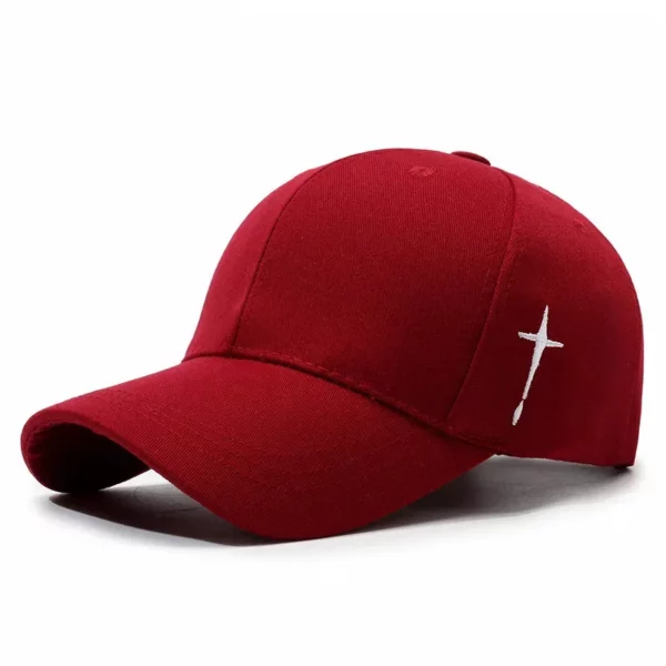 Casquettes de Baseball unisexes avec broderie croisée latérale, chapeaux décontractés réglables pour l'extérieur, chapeau de protection solaire, printemps et automne – Image 8