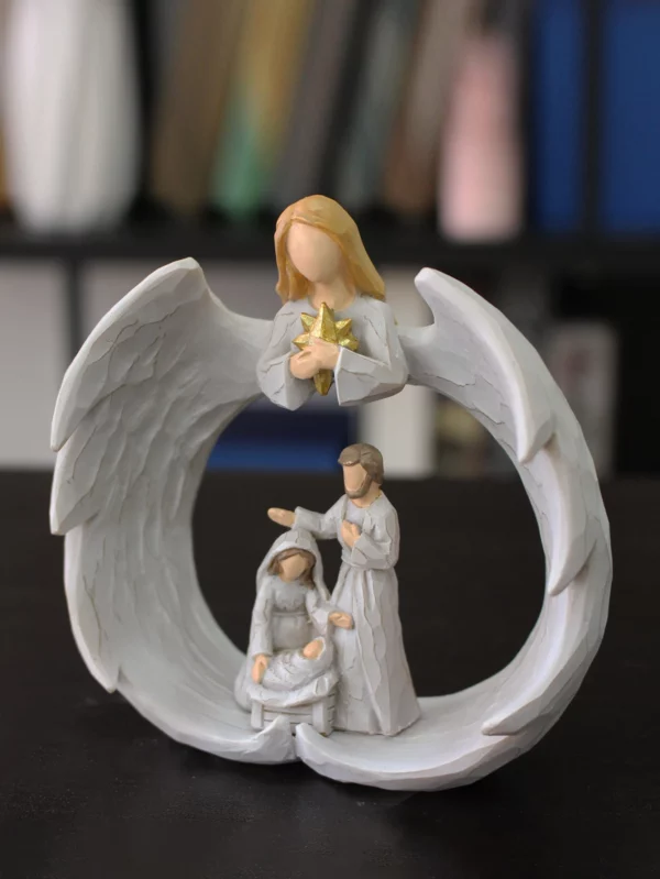 Ornement d'ange créatif en résine, artisanat, décoration de maison, ornement de jésus, cadeau de fête des mères – Image 2