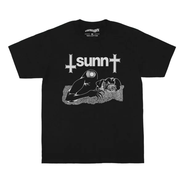 T-Shirt à Manches Courtes en Coton pour Homme, Vêtement Imprimé, Void Drone Metal Rock Jesu Sleep Earth – Image 7