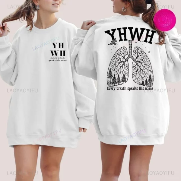 YHWH Lungs sweat chrétien Yahweh pull foi vêtements religieux à capuche hommes femmes unisexe Streetwear jésus cadeau hauts – Image 6