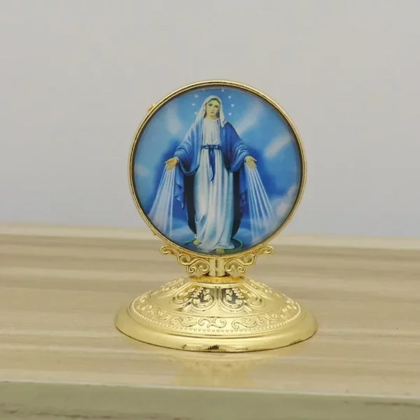 Statue religieuse pour la décoration de la maison, Jésus, la Vierge Marie, la Sainte icône, le Christ catholique, l'ange, la voiture, le bureau, les fournitures, nouveau, 2023 – Image 12