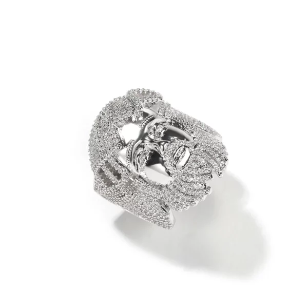 THE BLING KING – bagues religieuses de jésus, Micro pavé de zircone cubique, Punk, bijoux hip hop, cadeau pour hommes – Image 11