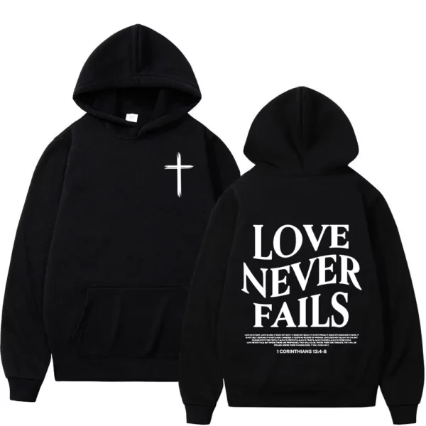 Sweat-shirt à capuche pour hommes et femmes, de haute qualité, à la foi chrétienne de jésus sur la peur, verset de la Bible, pulls Vintage à la mode, Streetwear – Image 24
