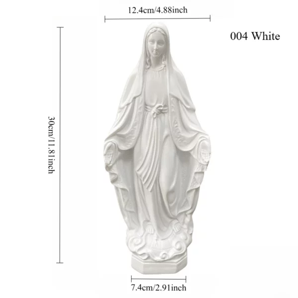 Statue religieuse catholique de la Vierge Marie, Mexique, Notre-Dame de Lourdes, Mère, Dieu, Figurine en résine, Décor de bureau d'Auckland, Jésus béni – Image 10