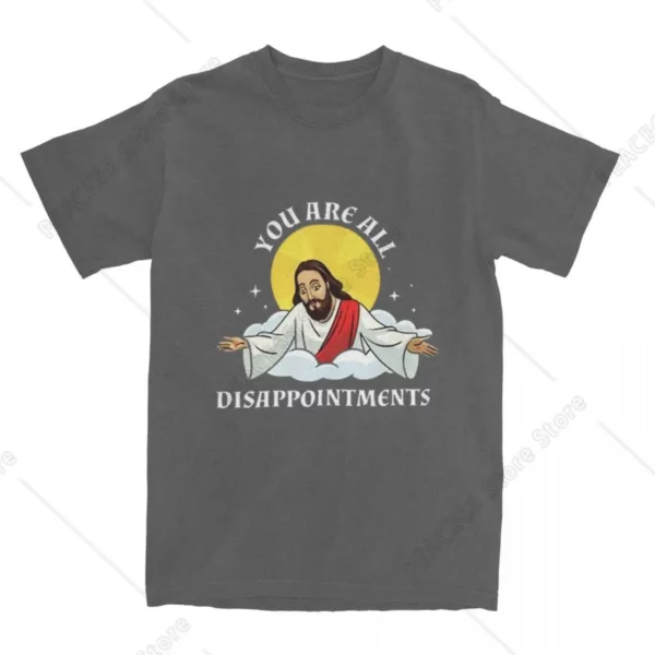 T-Shirt à Manches Courtes et Col Rond en Coton pour la Plage, Vêtement de Grande Taille, avec Motif de Jésus-Christ, You Are All Design, Harajuku – Image 14