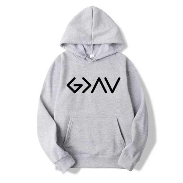Sweat à capuche chrétien, Dieu est plus grand, STORThe High and Low, Bible, cadeau d'amant de Jésus, sweats à capuche de Jésus, pull de foi – Image 6