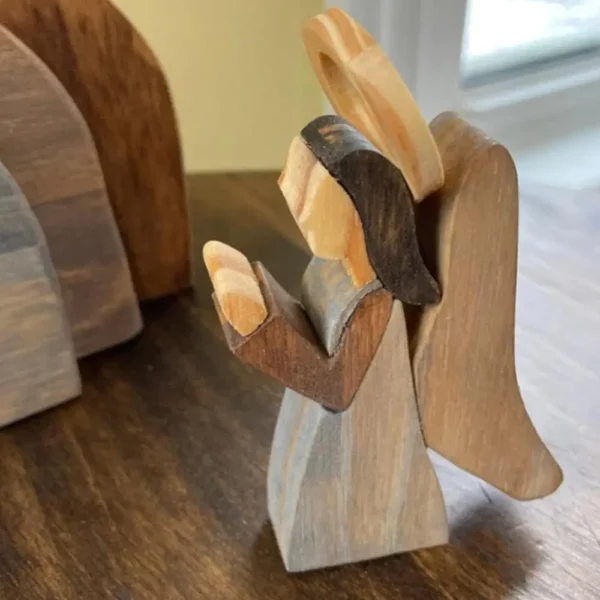 Décoration de scène de pâques de tombe vide en bois, facile à installer, croix Portable, Statue de tombe vide, décor de jésus de pâques réutilisable – Image 11