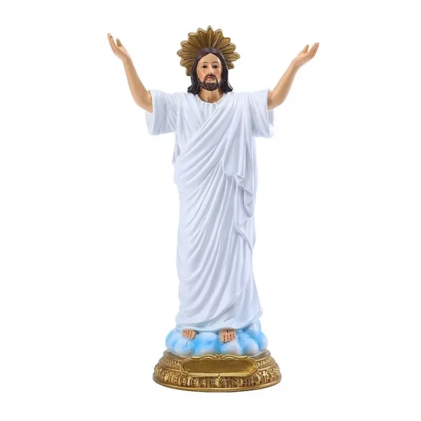 Statue du Saint-Christ, allélia il est levé, 1 pièce, 8 pouces, Figurine de résurrection, décoration automatique