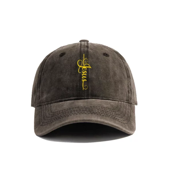 Jesus Cross Baseball Cap Summer Jesus Christ sur la croix God DistMurcia Dad Hats Men Outdoor Réglable Cotton Caps MZ-004 – Image 4