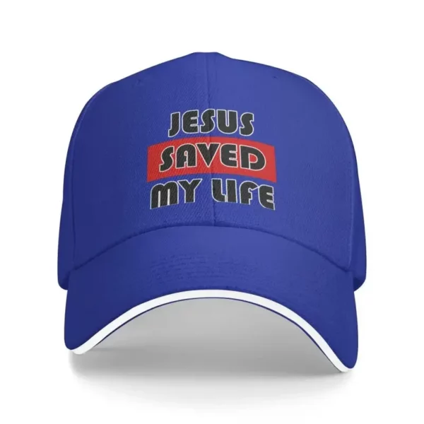 Casquette de baseball classique unisexe avec croix chrétienne, chapeau de papa réglable, hommes et femmes, Hip Hop, adulte, Jésus a sauvé ma vie – Image 11