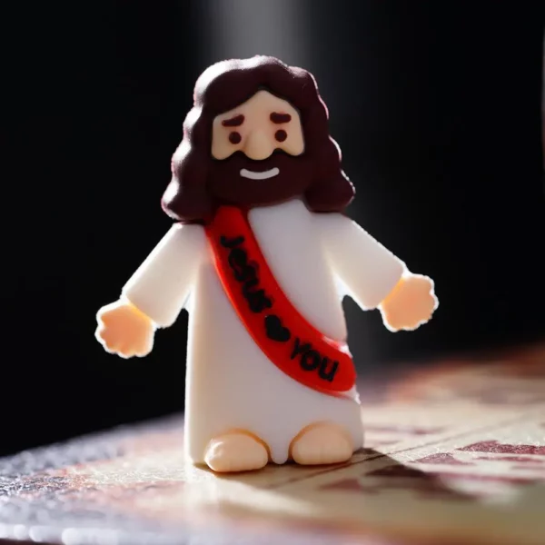 Statues de jésus miniatures en PVC, 50 pièces, figurines religieuses de table, décorations cadeaux de noël, pâques, Halloween, fête – Image 33