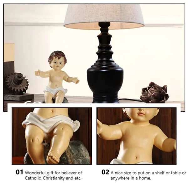 Figurine de jésus pour bébé, décoration de bureau, ornement de table, jésus – Image 16