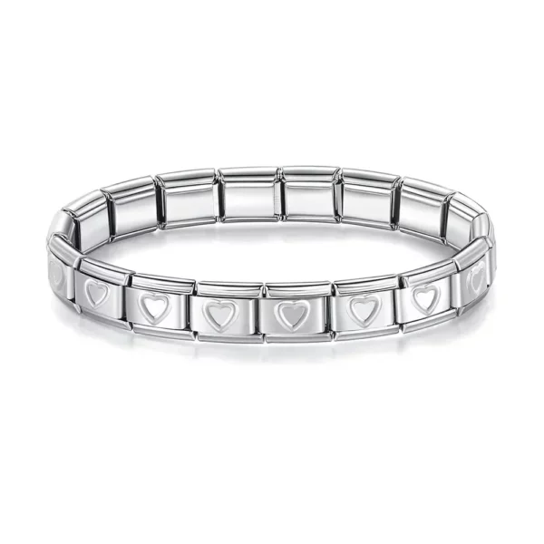 Coeur croix papillon italien breloque lien en acier inoxydable doré Bracelets bricolage faisant 9mm perles rétro Bracelet bijoux en gros – Image 45