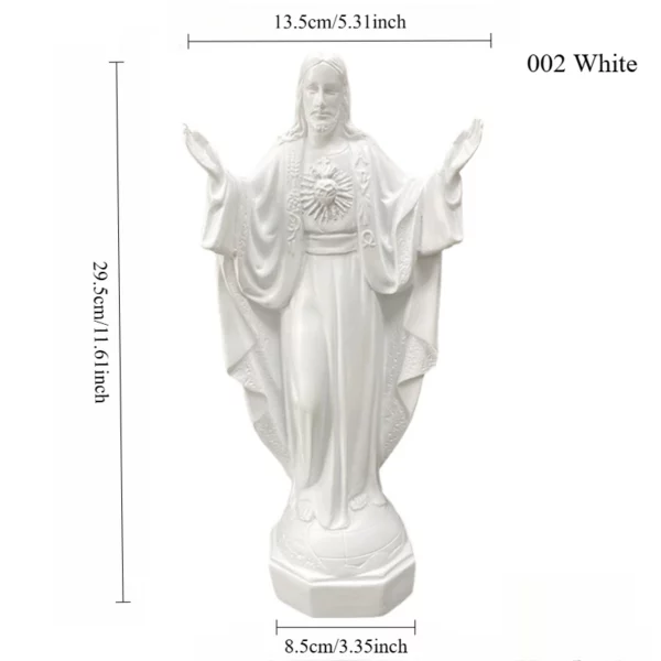 Statue religieuse catholique de la Vierge Marie, Mexique, Notre-Dame de Lourdes, Mère, Dieu, Figurine en résine, Décor de bureau d'Auckland, Jésus béni – Image 7